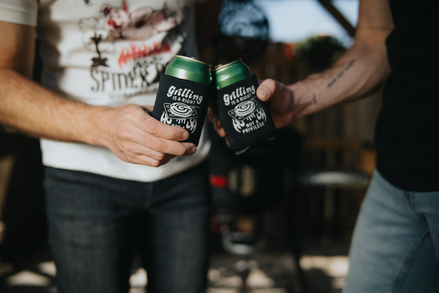 "Grilling is a Right" Koozie