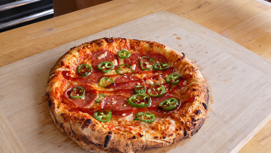 Hot Honey Pepperoni & Jalapeño Pizza