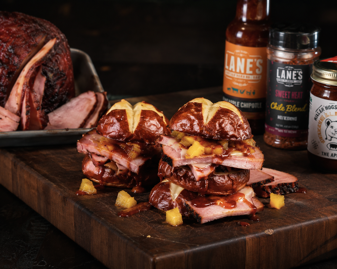 Double Smoked Ham and Pineapple Salsa Sliders