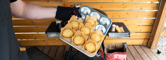 Smoked Cornbread Muffins on the Huntsman