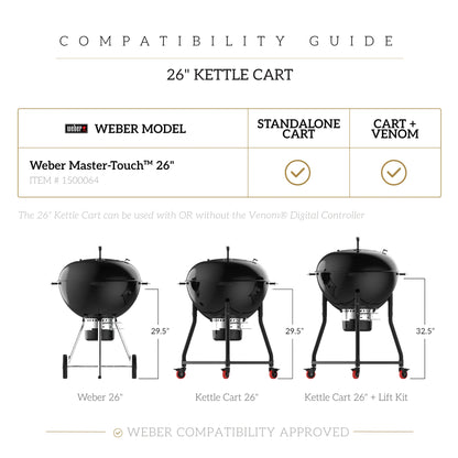 Venom® Digital Controller + 26" Kettle Cart Bundle