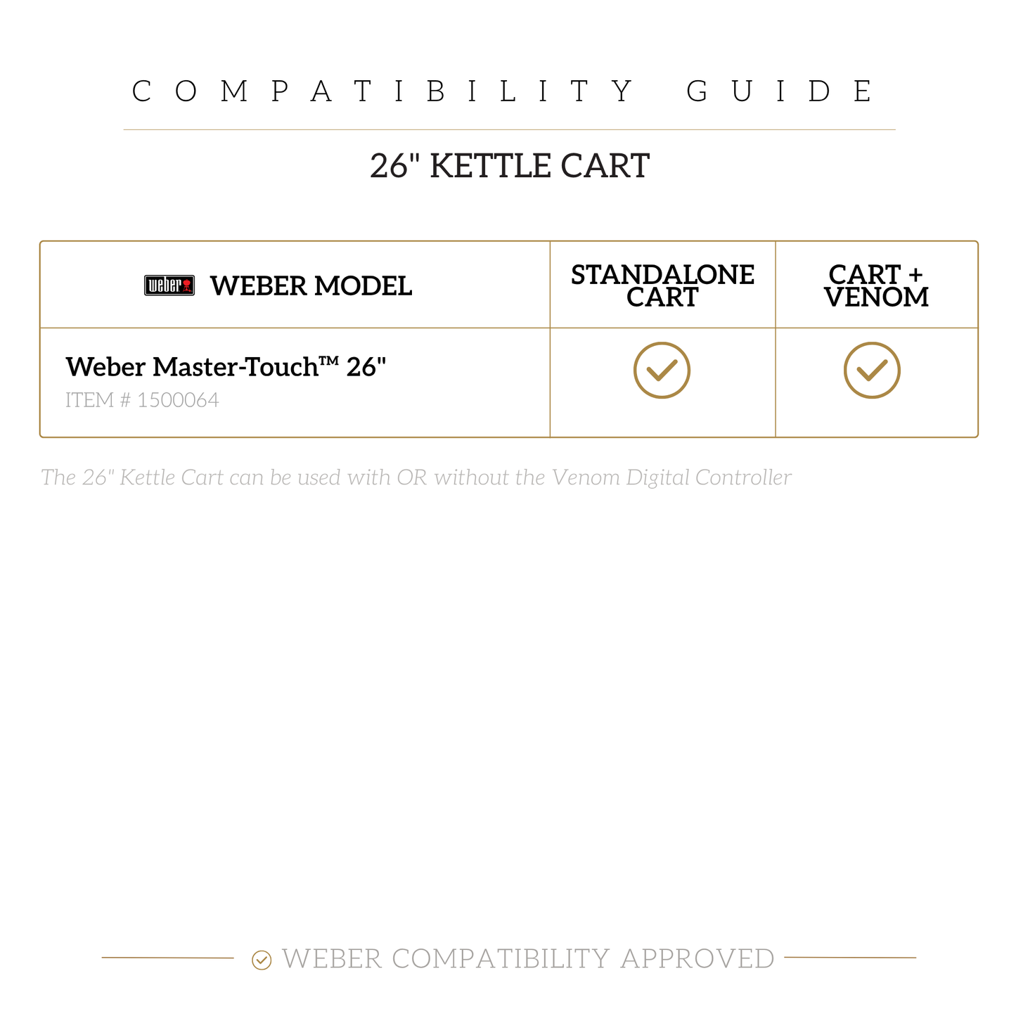 26" Weber® Kettle Cart