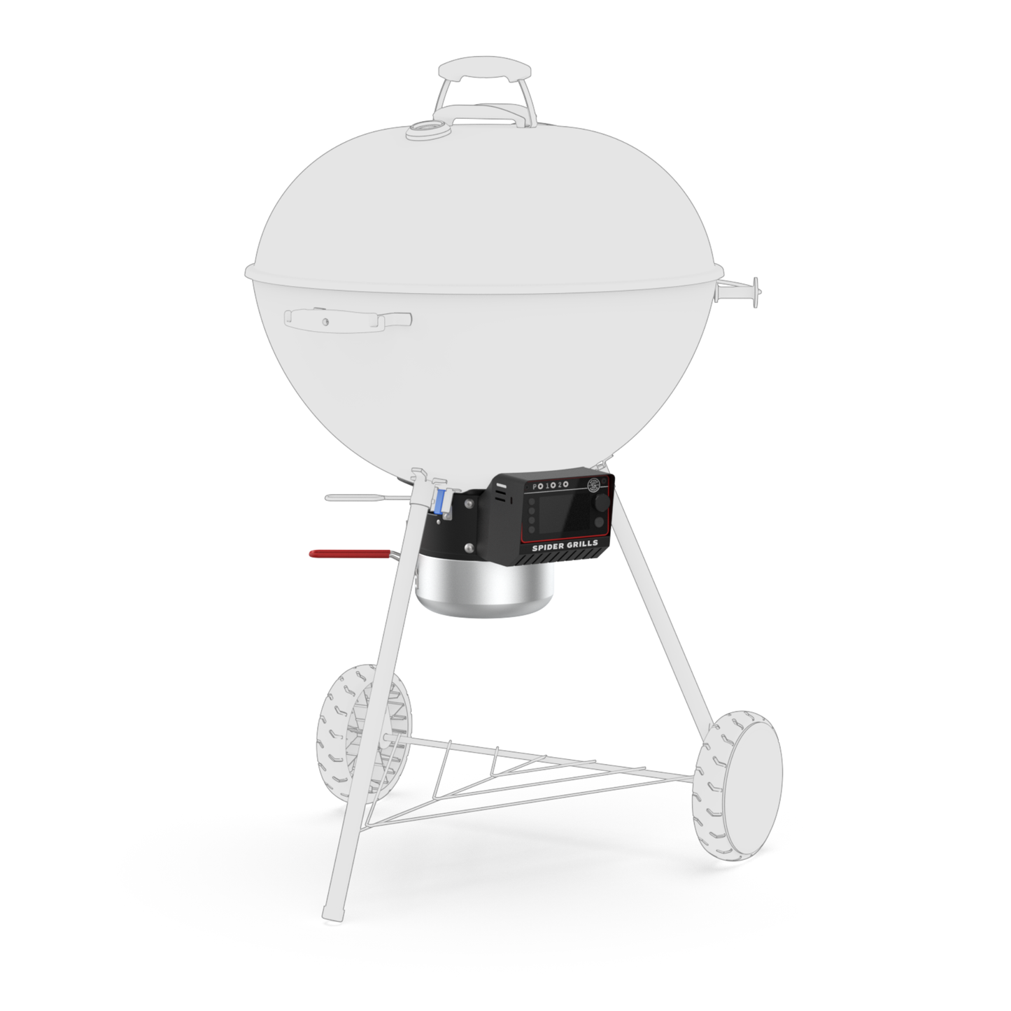 Venom with clips on a Weber kettle