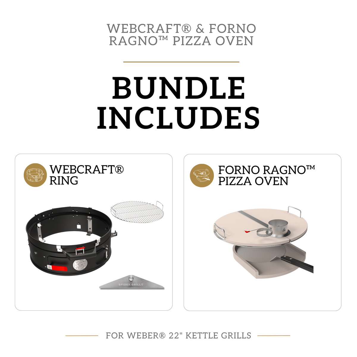 Webcraft® Pizza Oven Bundle for Weber® Kettles