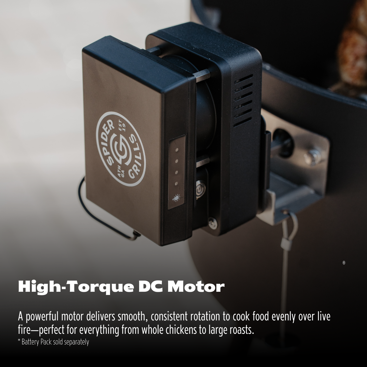 The Huntsman™ Web Spinner Rotisserie