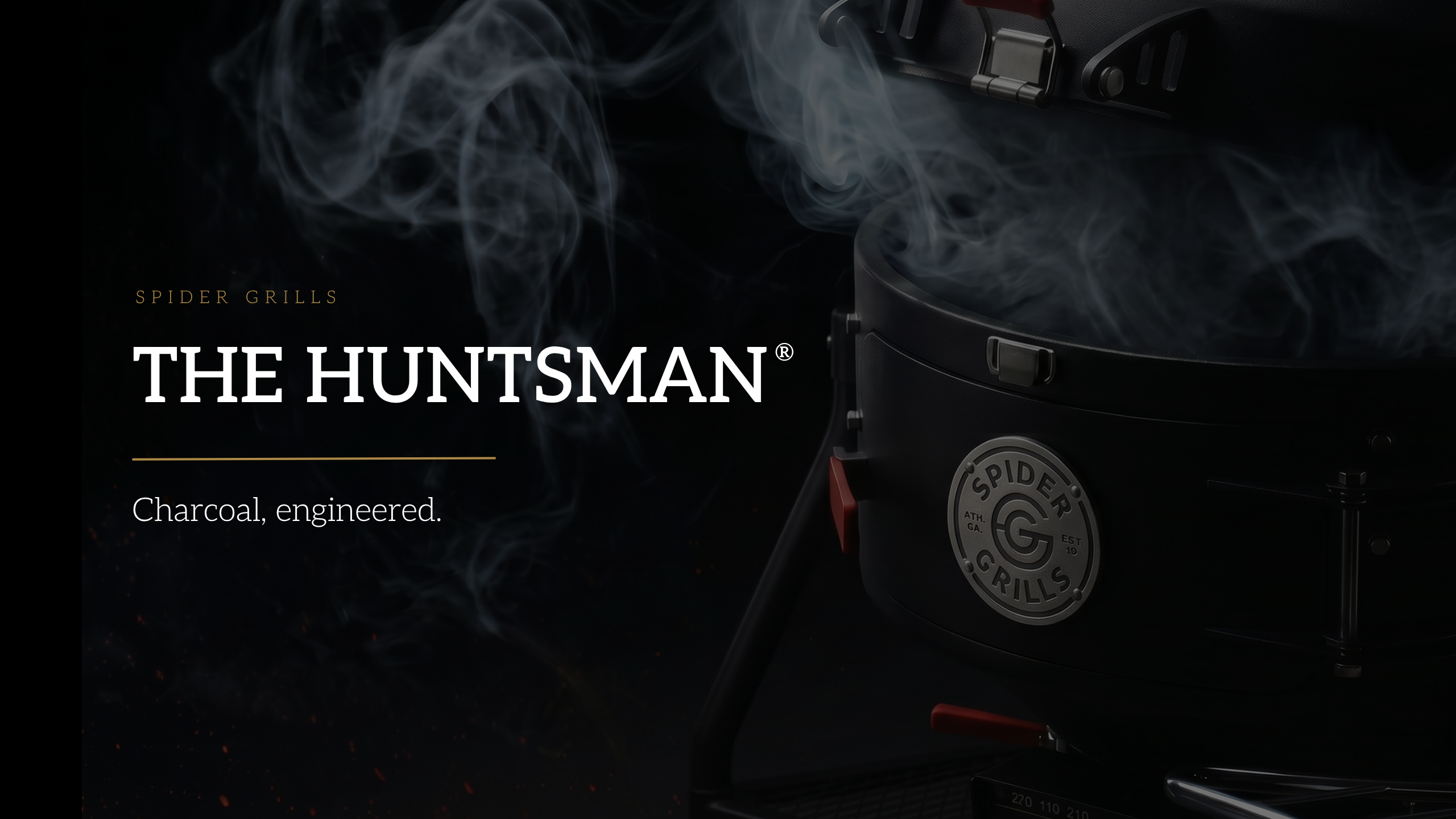 Load video: The Huntsman® Smart Kettle Kamado