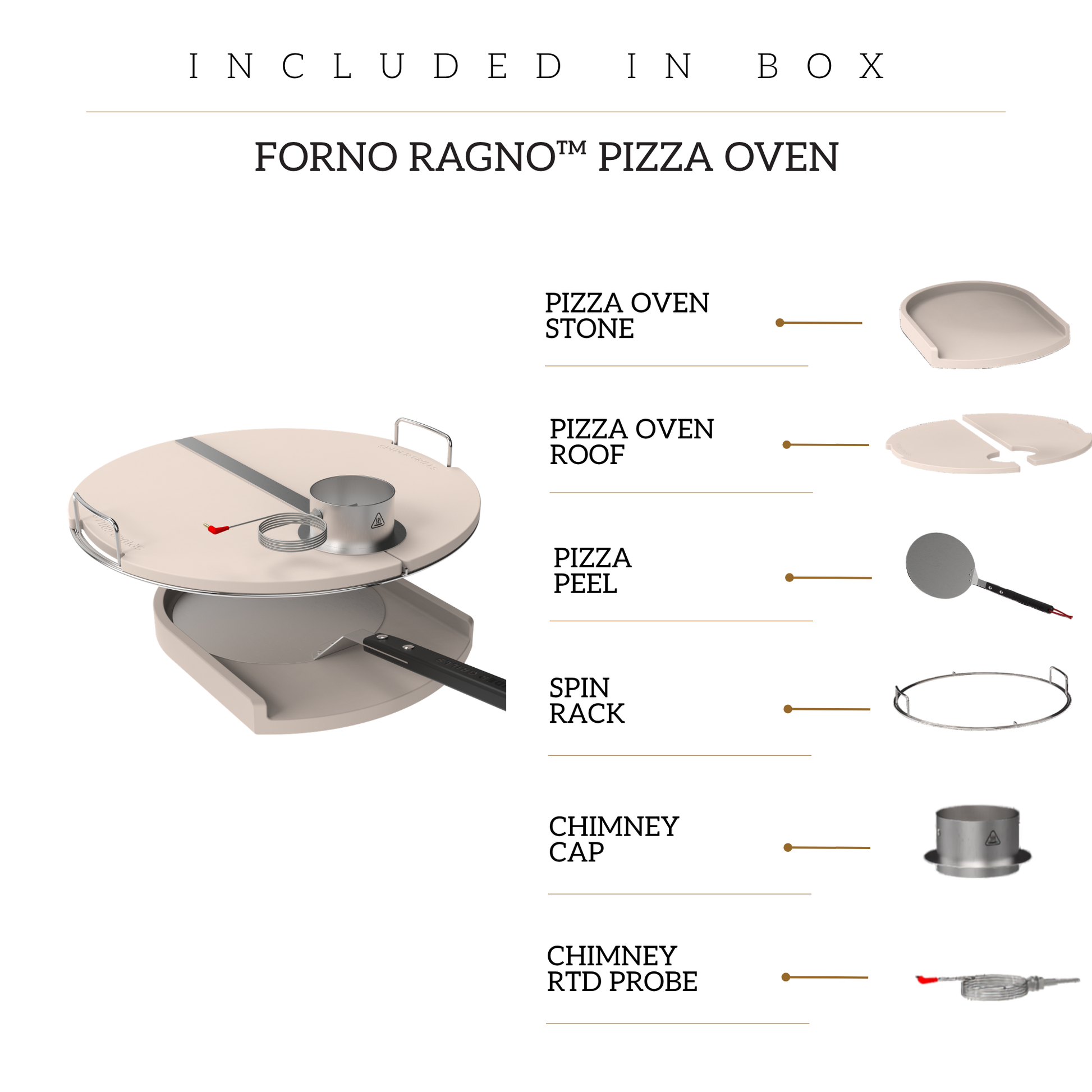 The Huntsman® Forno Ragno™ Pizza Oven – Spider Grills