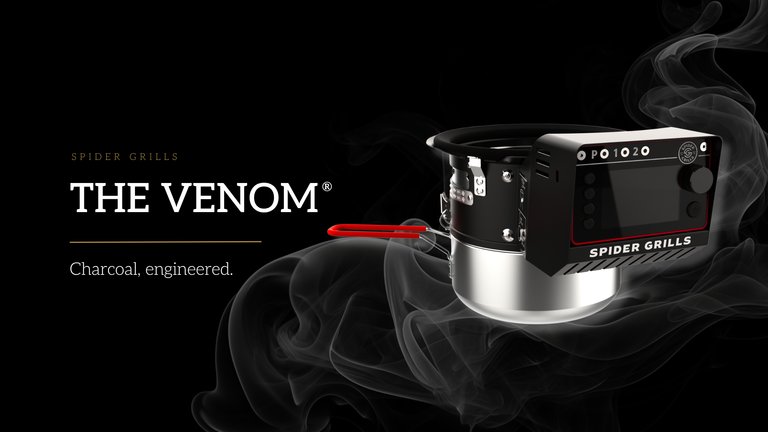 Load video: The Huntsman® Smart Kettle Kamado