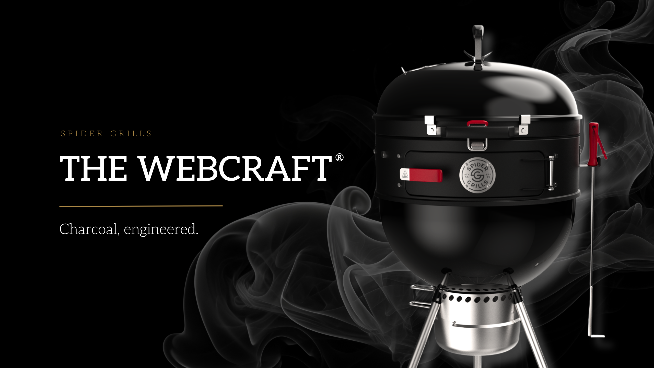 Load video: The Huntsman® Smart Kettle Kamado