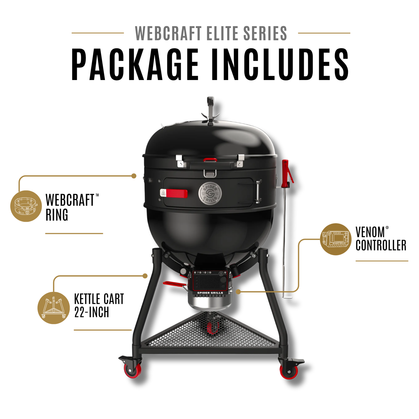 Webcraft™  Elite Series for 22" Weber® Kettles