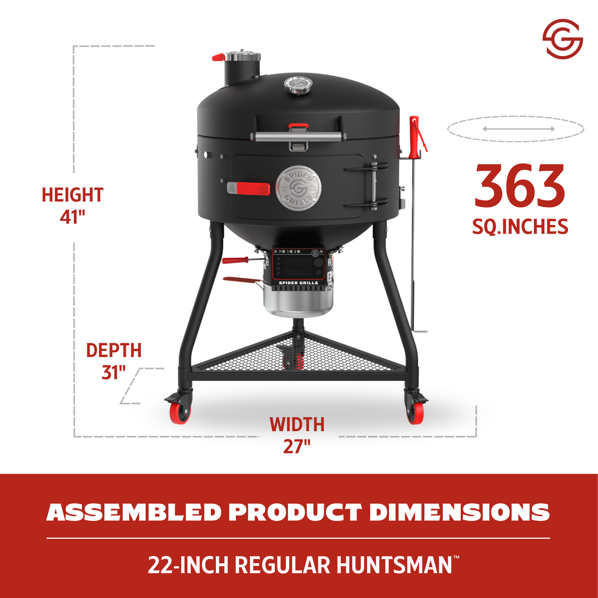 Dimensions of the Regular Huntsman 